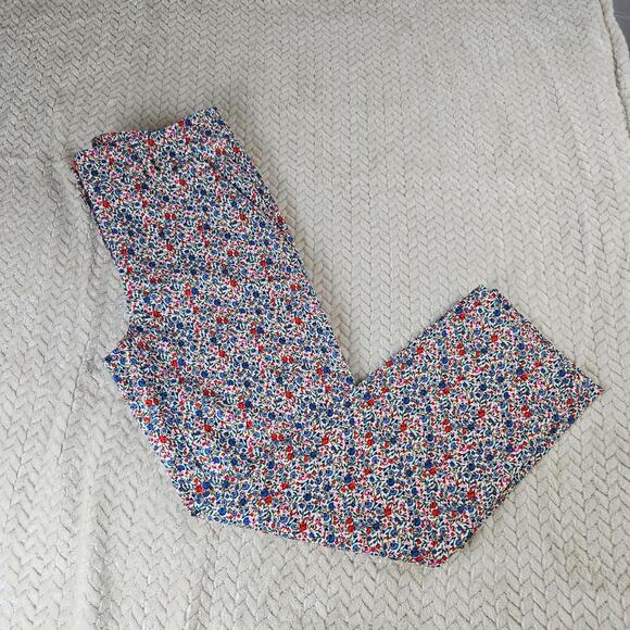 Loft Women’s Pants The Riviera Slim Floral Pattern Pockets Size 2 floral Spring - Picture 1 of 10